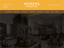 Tablet Screenshot of pilatesbodysoul.com